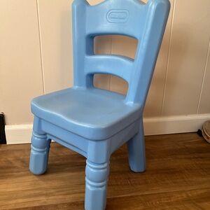 Vintage Little Tikes Victorian Country Kitchen Chair Child-Size Blue